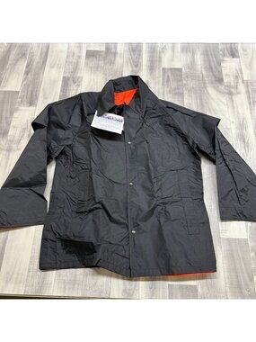 ✅Mens L Pro-Tuff Xtreme Visibility Reversible Rain Jacket Reflective Made in USA